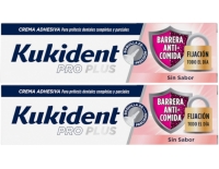 Kukident Pro Plus Barrera Anticomida Sin Sabor DUPLO 40 gr + 40 gr