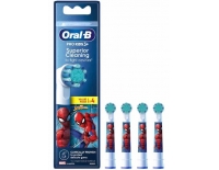 Oral B Cabezal Recambio Cepillo Dental Eléctrico Infantil 4 Unidades Spiderman