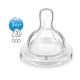 AVENT 2 Tetinas Classic de Silicona 3m+ Fjujo Medio 3 Orificios