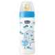 Chicco Biberón Boca Ancha 330 ml Tetina Látex Flujo Rápido 4 Meses+ Azul