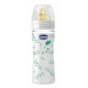 Chicco Biberón de CRISTAL 240 ml Tetina Látex Flujo Normal 0 Meses+ Verde