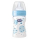 Chicco Biberón Silicona 150 ml Tetina Flujo Normal +0 Meses Azul