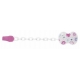 Chicco Clip con Cadenita Sujeta Chupete Rosa 1 Unidad