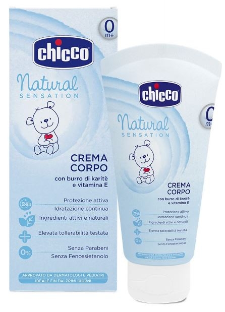 Crema corporal para bebe natural sensation Chicco 500 ml