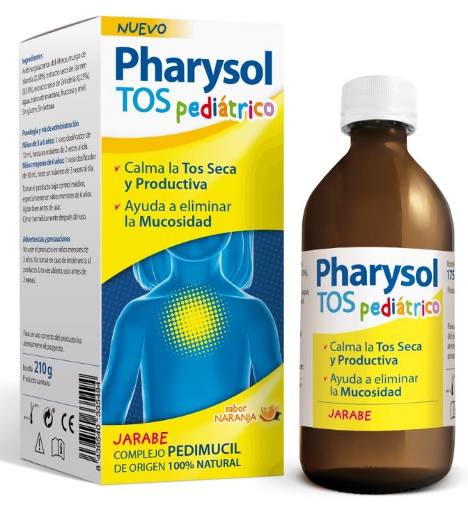 Pharysol Tos Jarabe. Alivia y calma la tos seca y productiva