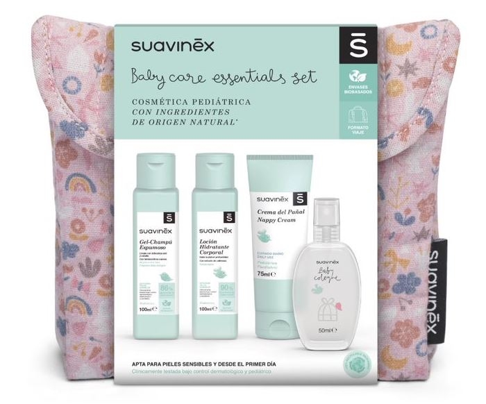 Suavinex Welcome Baby Care Set Bolso Set de cosmética de bebé con productos  imprescindibles para su