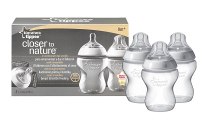 Biberón Tommee Tippee Closer To Nature 260 Ml, Pack 6 Unid.